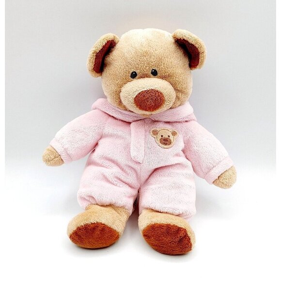 Ty Pluffies Baby Pink Bear 2012 Plush 10" in Pink Outfit - Picture 2 of 5